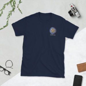【MODERNIF】Arizona Overfit Short Sleeve T-Shirt Short-Sleeve Unisex T-Shirt - Logo - Arizona Police Association